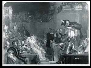 La predicación de John Knox, c.1837 de David Wilkie